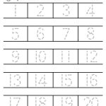 Learn To Write The Numbers From 1 To 50 Use The Dashed