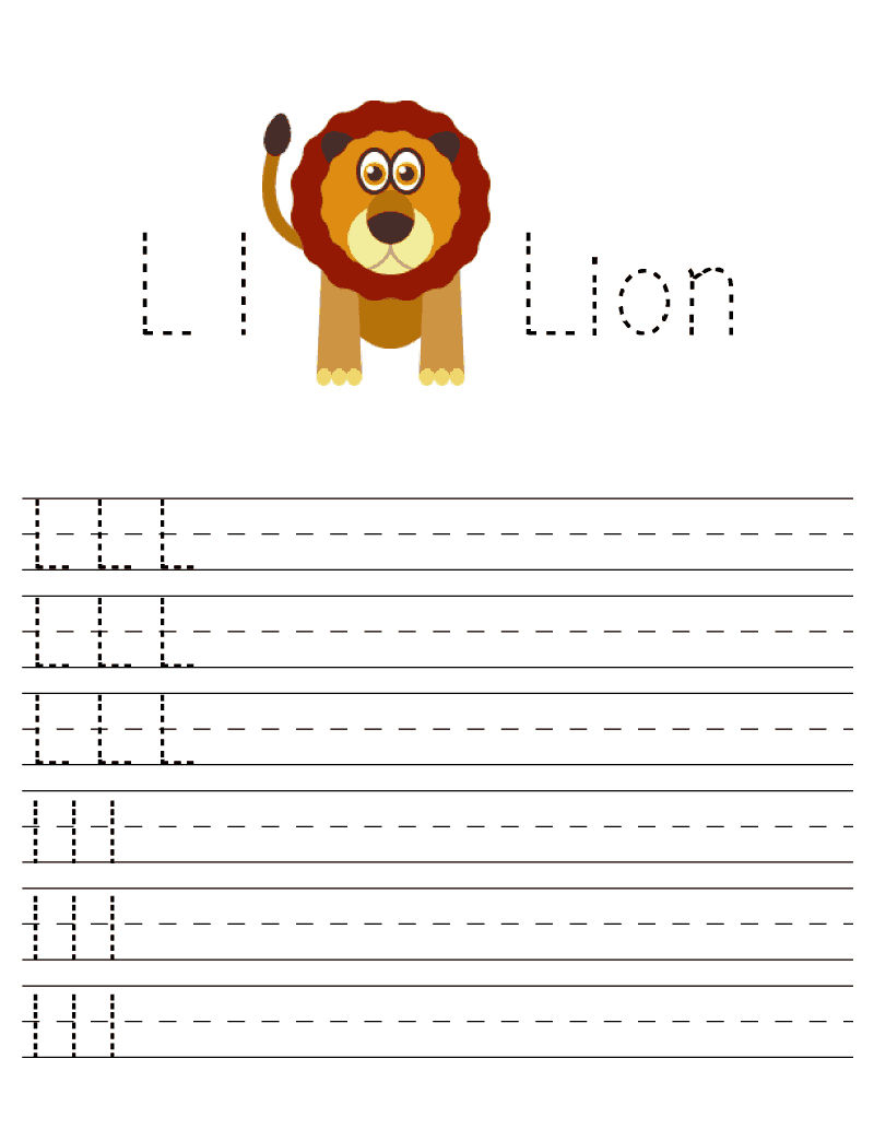 Letter L Alphabet Worksheet Coloring Sheets