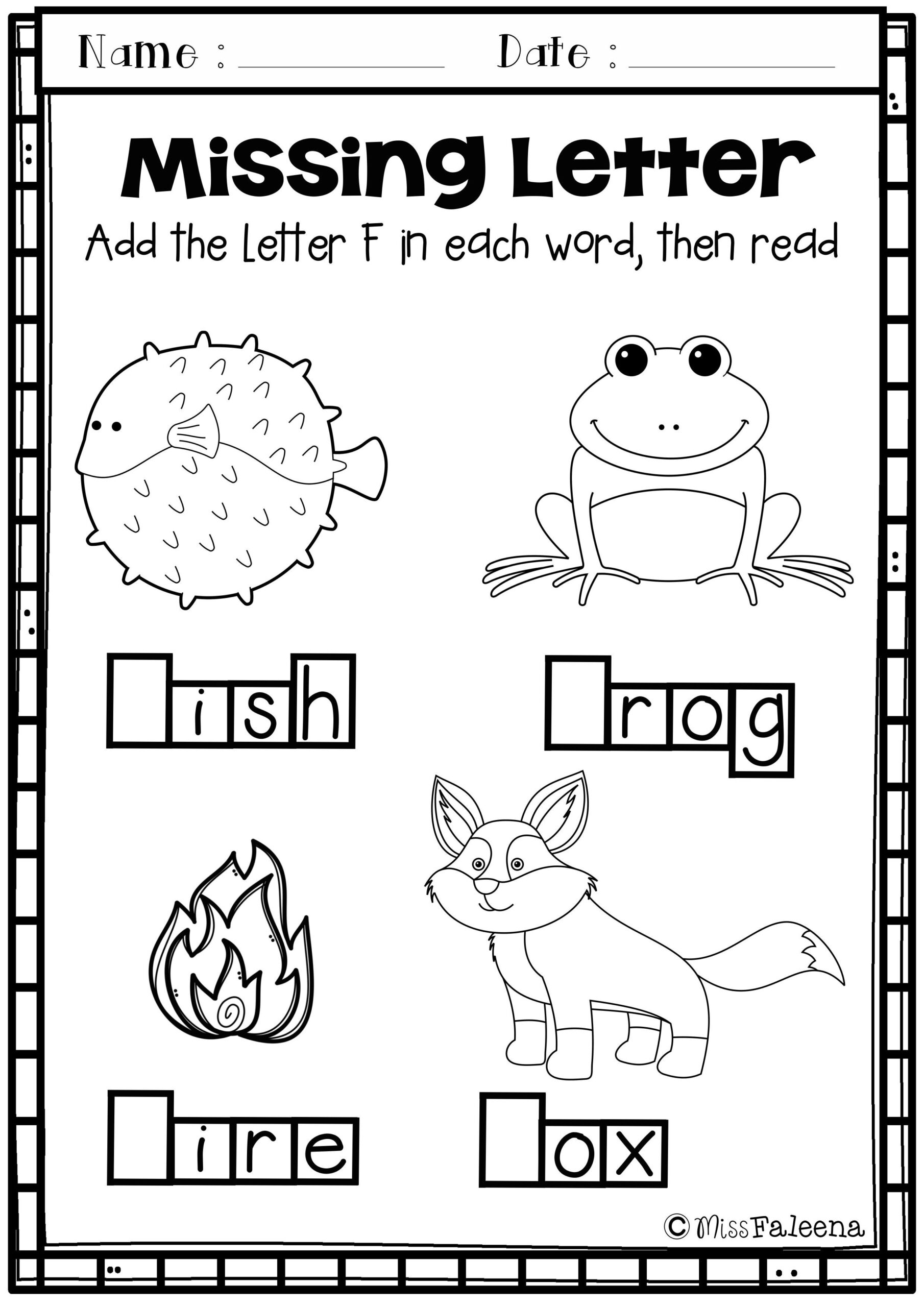 Letter Of The Week F Is Designed To Help Teach Letter F 