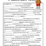 Mad Libs Parts Of Speech Basketball Game Worksheet Free