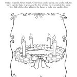 Make A Beautiful Advent Wreath Color Three Candles Purple