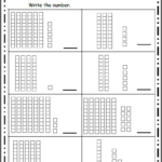Math Worksheet For Kindergarten Match 1 To 5 Made By