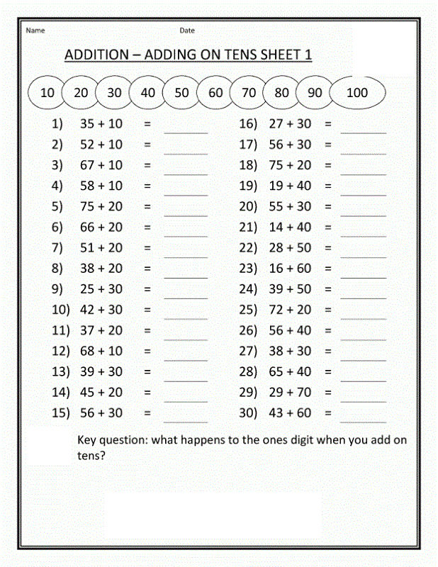 Maths Sheets For Year 4 Addition Coloring Sheets