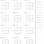 Multiplication Worksheets Lattice 2 By 2 Worksheet