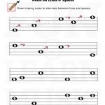 Music Worksheets Directional Reading Notes 001 Music