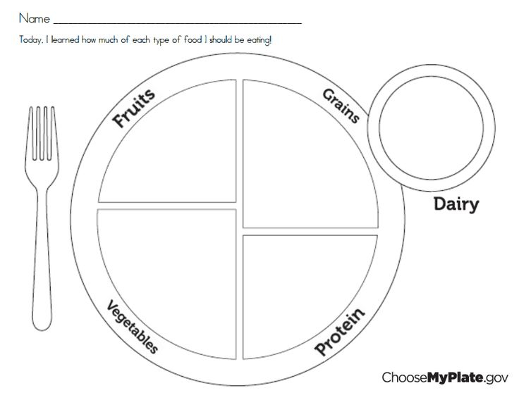 My Food Plate Worksheet My Food Plate Nutrition 