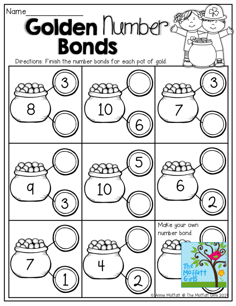 Number Bonds Singapore Math Worksheets NumbersWorksheet