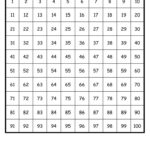 Number Sheet 1 100 To Print 100 Chart Printable Number