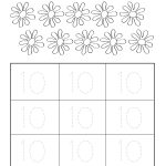 Number Ten Writing Counting And Identification Printable