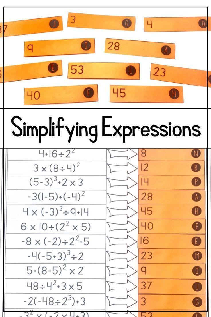 Numerical Expressions Worksheets 6th Grade Order Of 