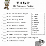Old Testament Review Worksheet Bible Study Lessons