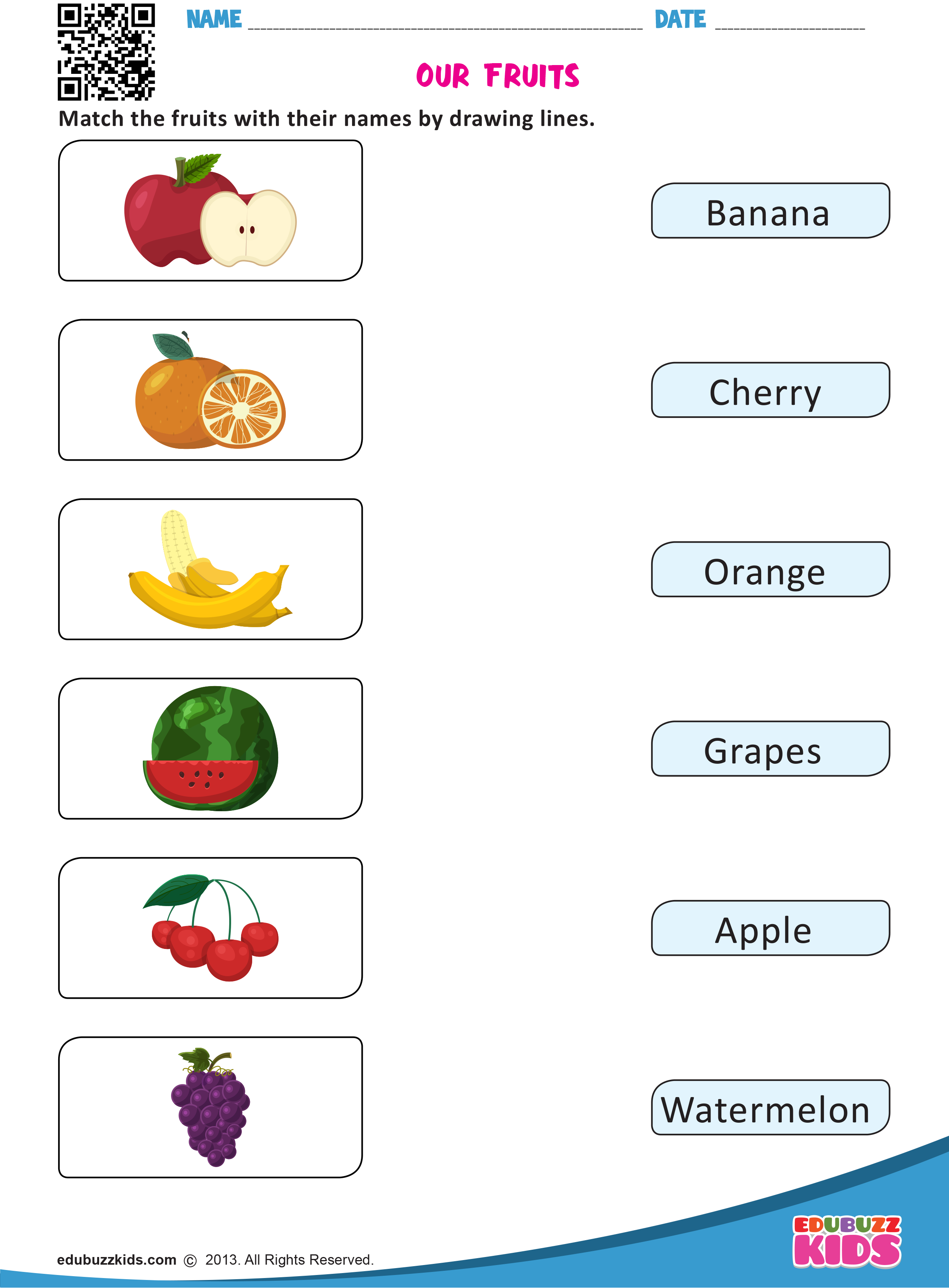Our Fruits Learning English For Kids Kindergarten 