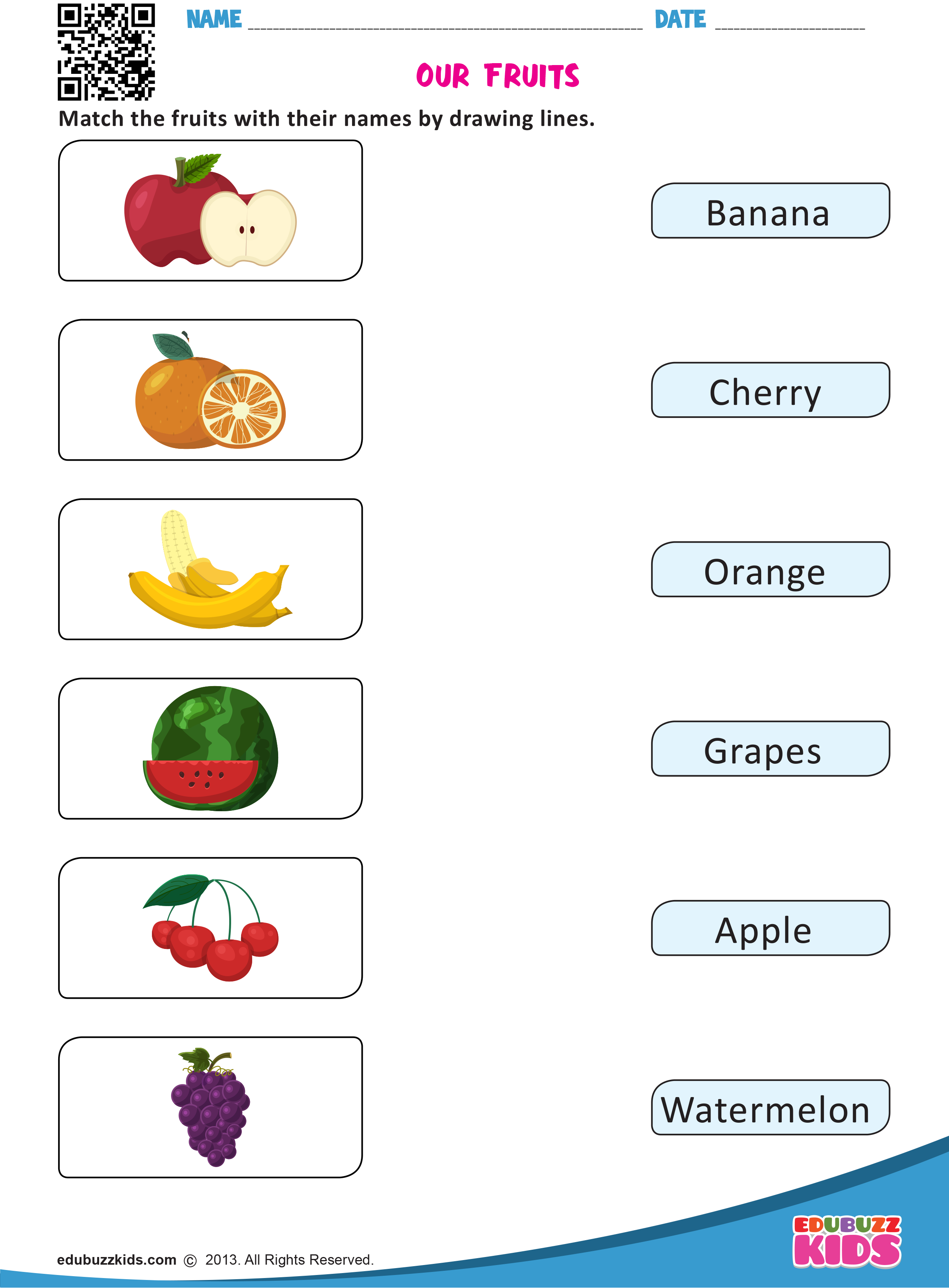Our Fruits Learning English For Kids Kindergarten