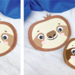 Paper Plate Sloth Craft For Kids With FREE Template