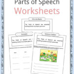 Parts Of Speech Worksheets Examples Definition For Kids