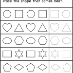 Patterns Trace The Shape That Comes Next 2 Worksheets