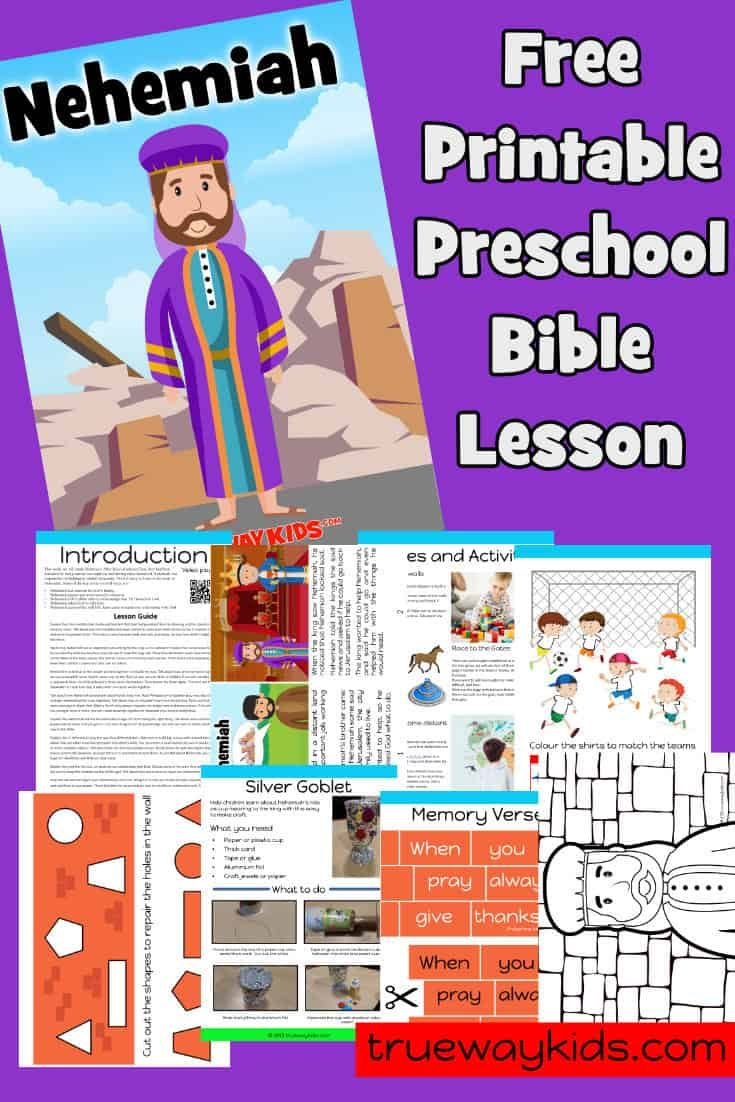 Pin On Nehemiah Preschool Bible Lesson