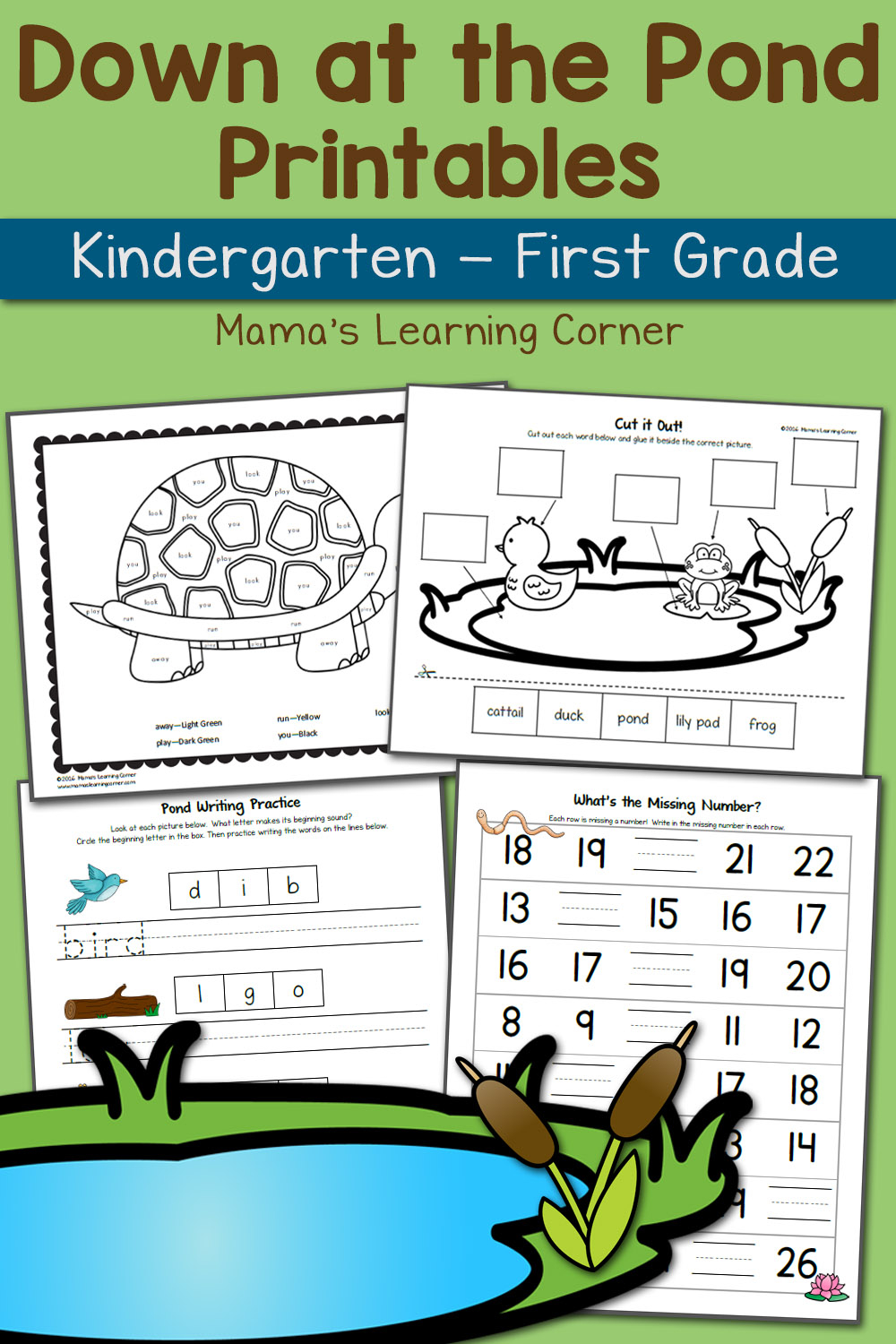 Pond Worksheets For Kindergarten And First Grade Updated 