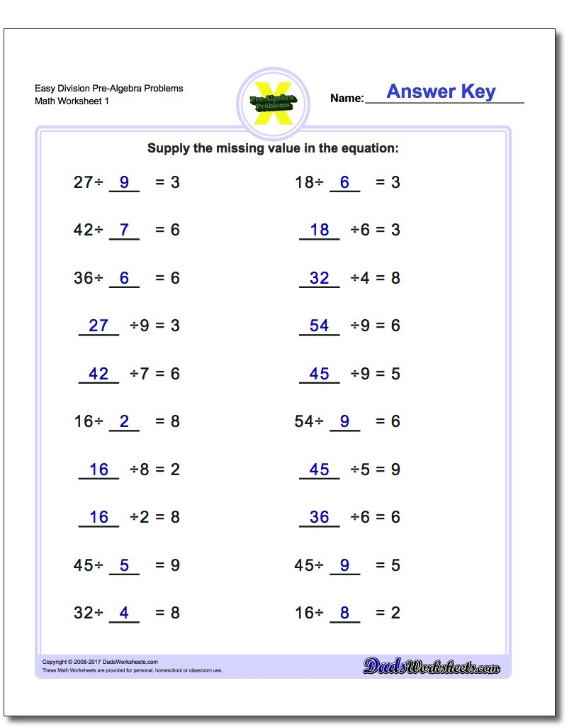 Pre Algebra Free Printable 8Th Grade Algebra Worksheets 