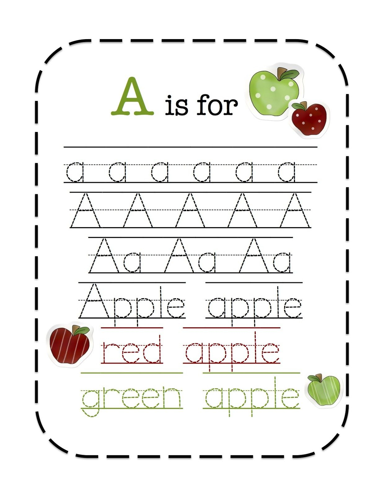 Preschool Printables Apple Apple Lessons Apple 