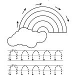 Printable A4 Tracing Drawing Worksheets For Kindergarten