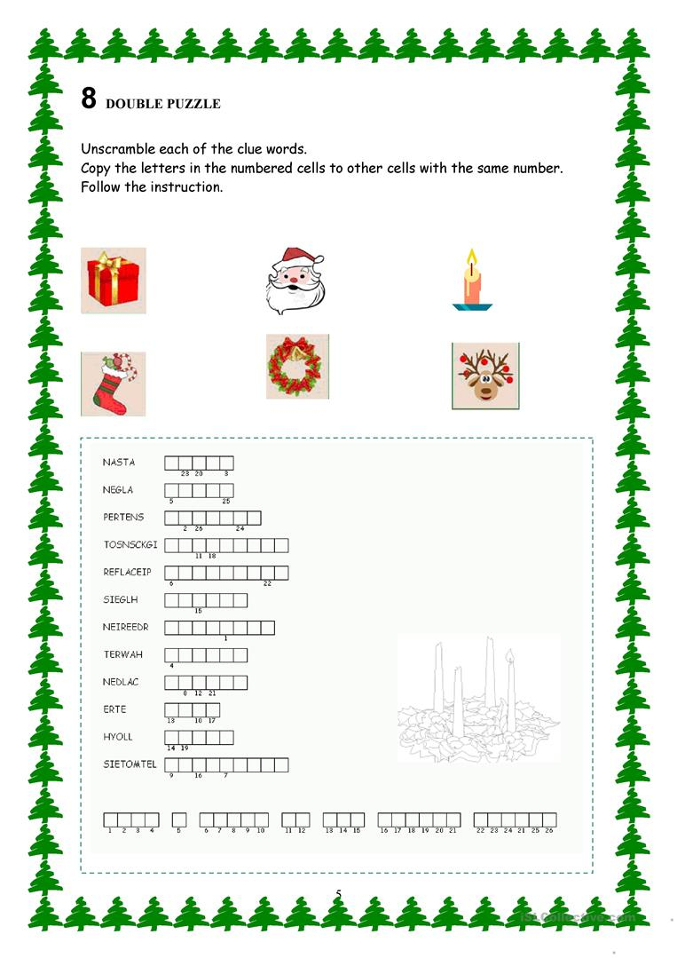 Printable Advent Puzzle Printable Crossword Puzzles