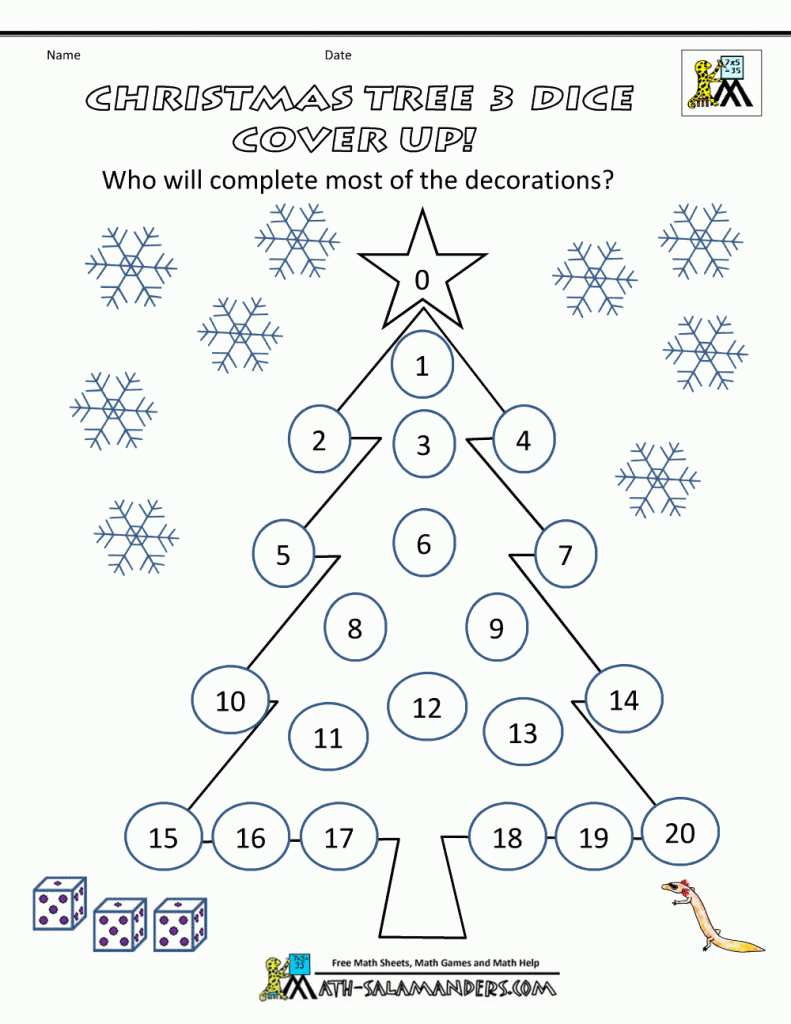 Printable Christmas Math Worksheets 6Th Grade Forms