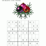 Printable Christmas Sudoku Puzzles For Kids And Math Students