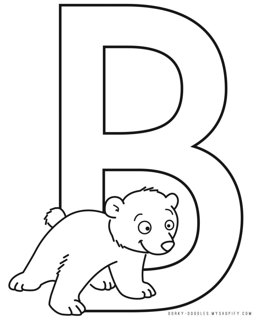 Printable Letter B Worksheets For Kindergarten Preschoolers