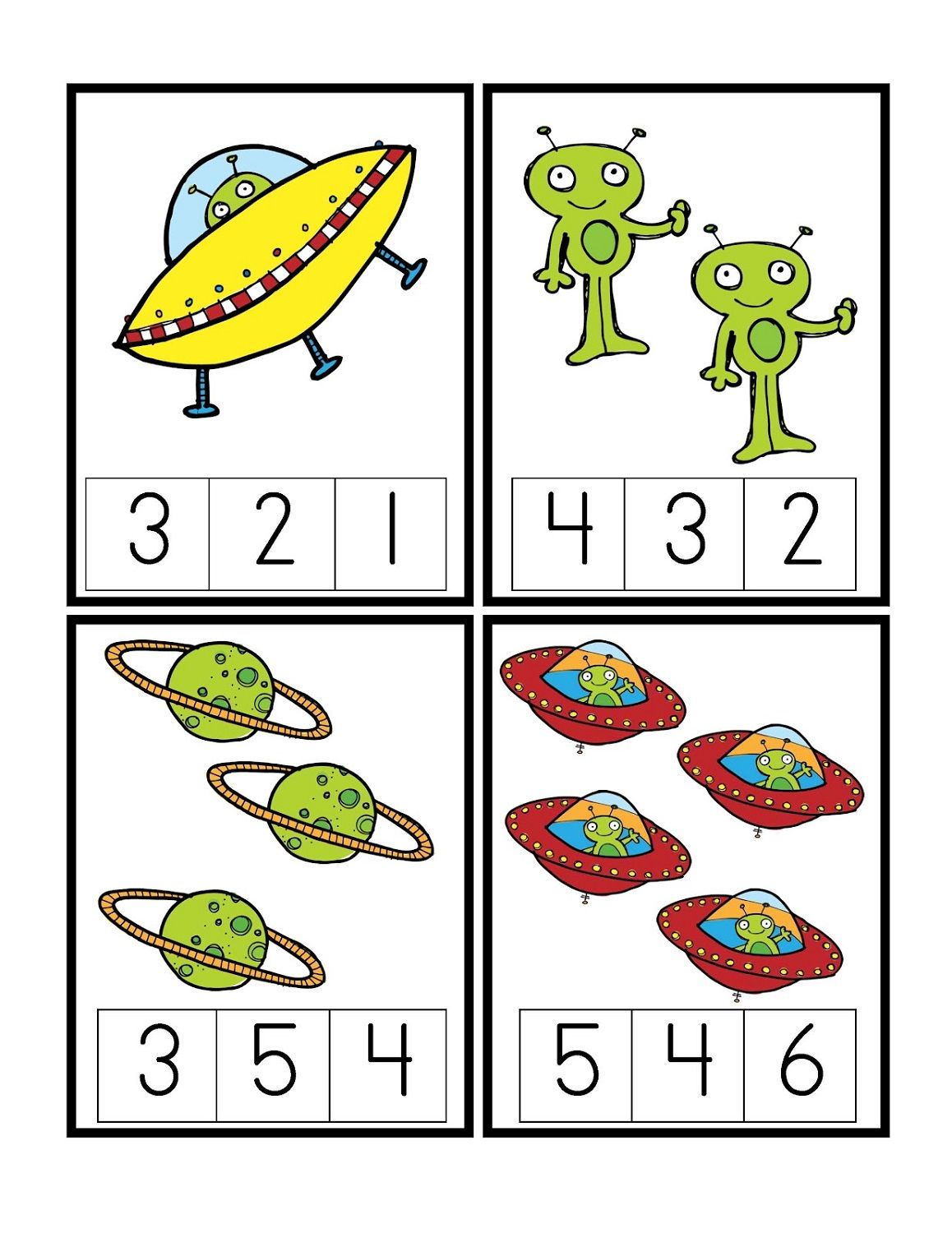 Printable Outer Space Worksheets Space Theme Preschool 