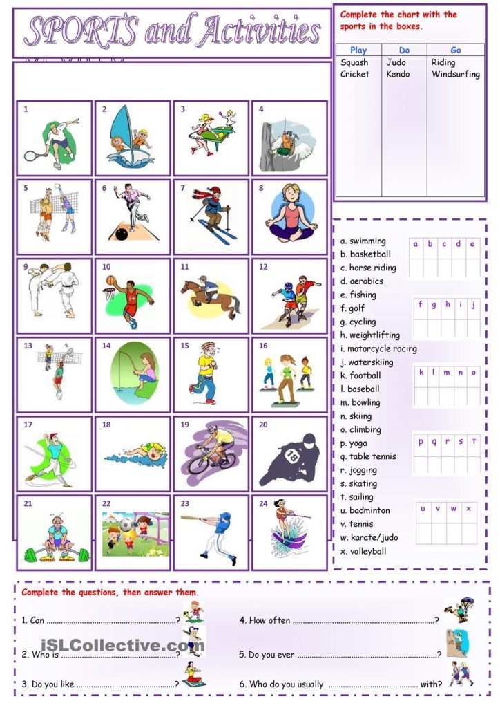 Printable Pe Worksheets Ks3 Learning How To Read