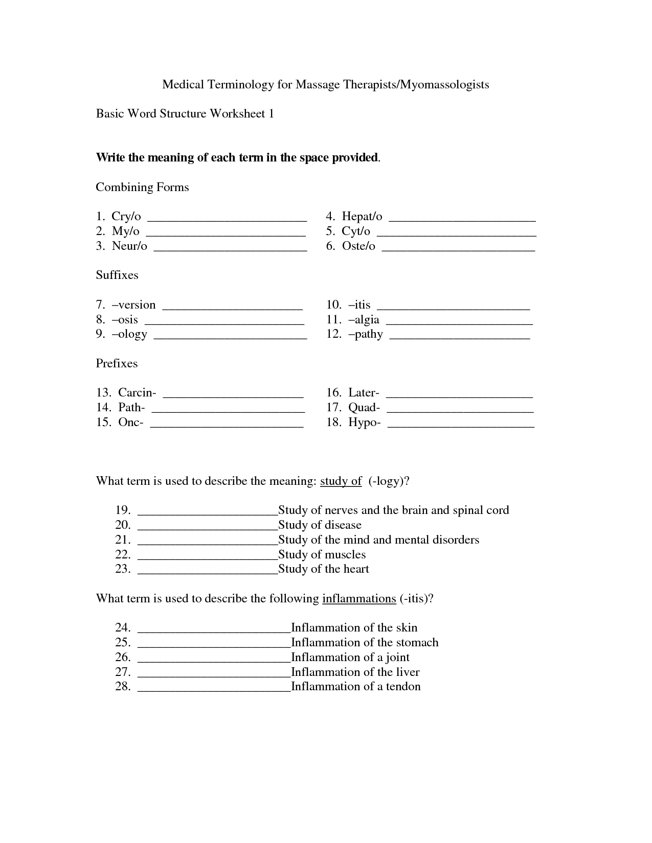 Printable Phlebotomy Worksheets Download Them And Try To 