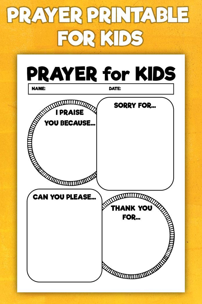 Printable Prayer Notes For Kids Children s Prayer 