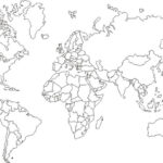 Printable Simple World Map Outline World Map Outline For