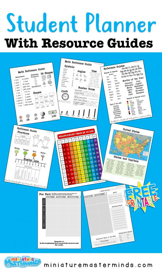 Printable Student Planner With Added Resources In 2020 