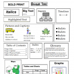 Printable Teaching Text Features 3rd Grade With Teaching