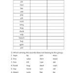 Quiz In Long And Short Vowel Sounds Worksheet