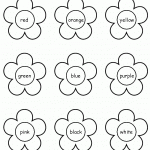 Review Flowers Color Worksheets For Preschool