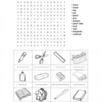 School Supplies Word Search Worksheets 99Worksheets