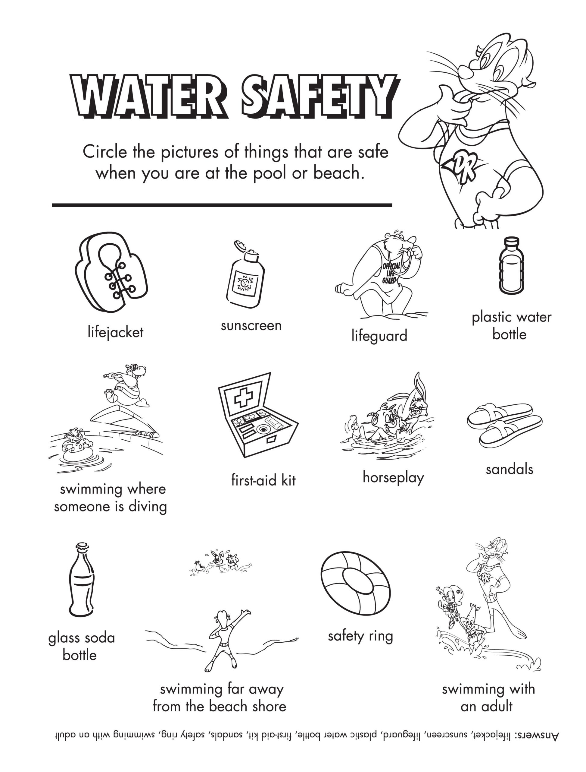 Select The Items That Are Safe For The Pool Or Beach 
