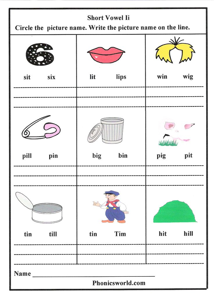 Short i Sound Worksheet Phonics Activities Phonics 