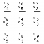 Single Digit Multiplication Printable Worksheets