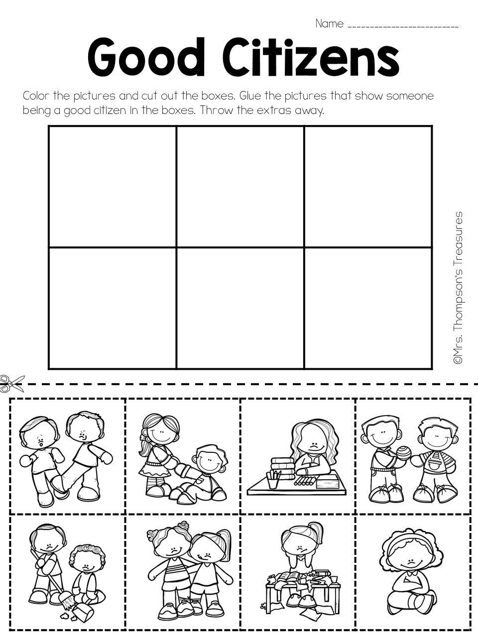 Social Studies Worksheets For Kindergarten In 2020 