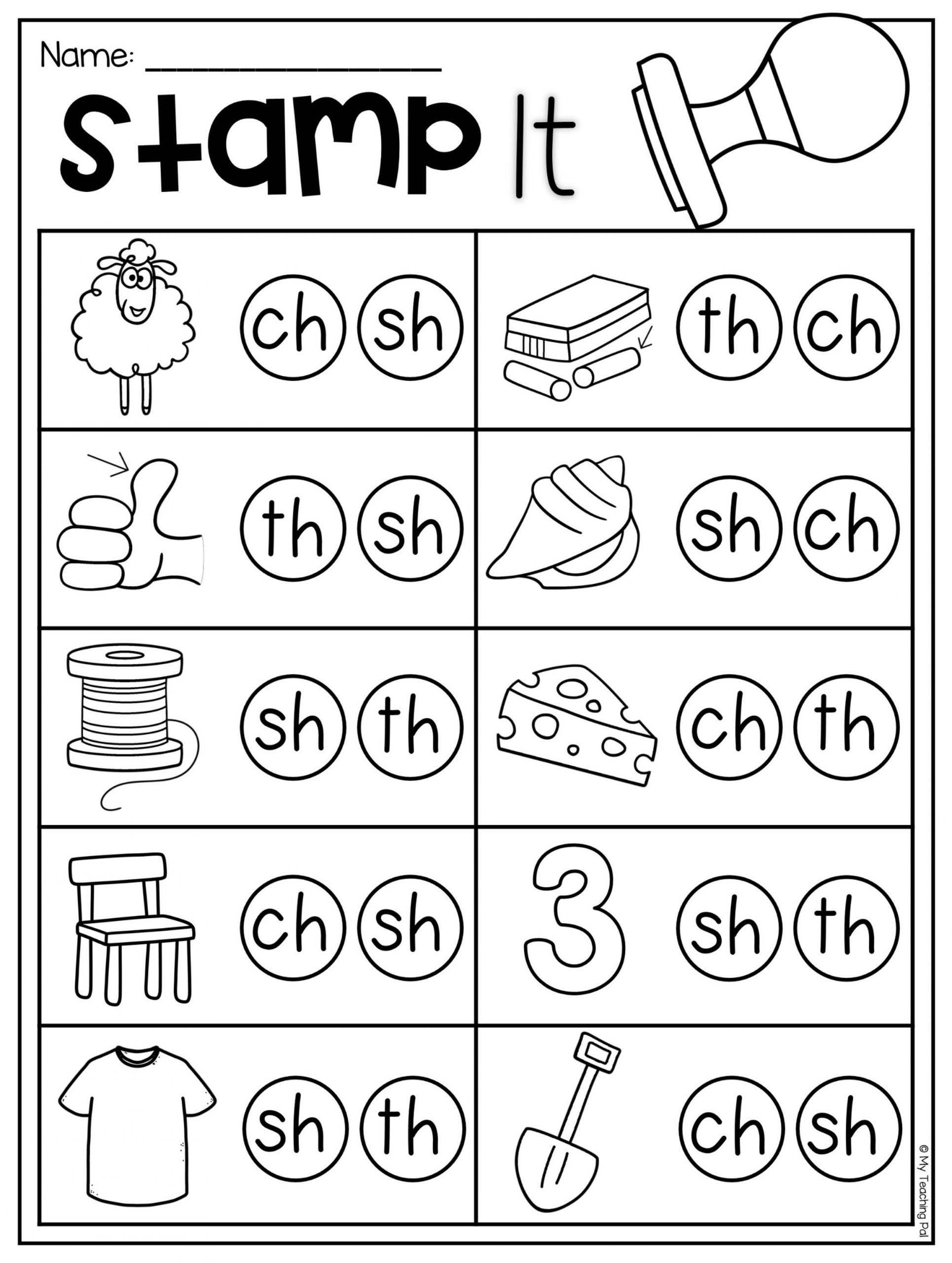 Stamp It Digraph Worksheet This Packet Is Jammed Full Of