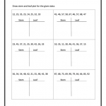 Stem And Leaf Plot Worksheet Printable Pdf Download