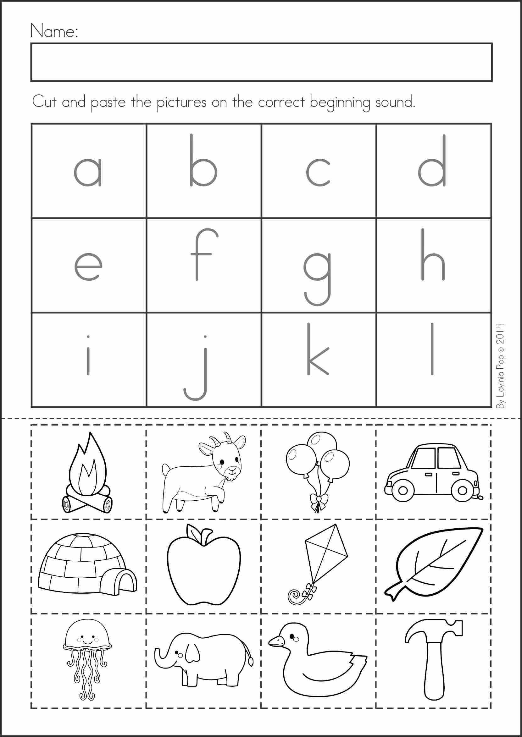 Summer Review Kindergarten Math Literacy Worksheets 