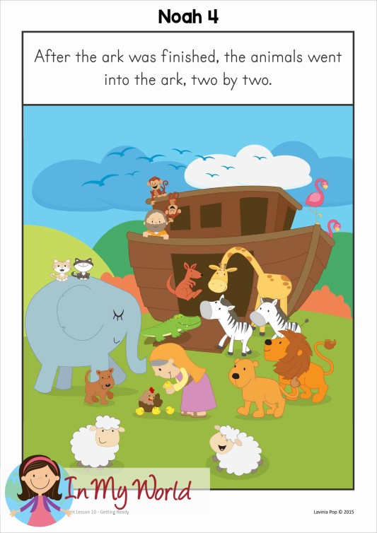 Sunday School Noah Gets Ready To Board The Ark In My World