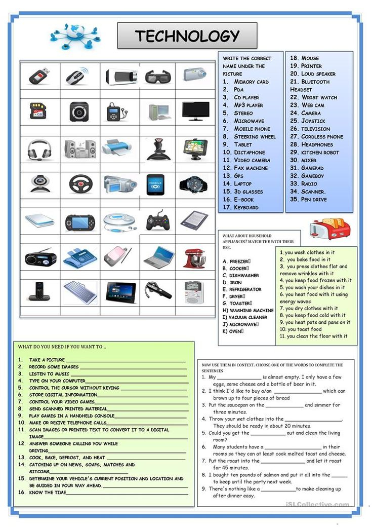 TECHNOLOGY Worksheet Free ESL Printable Worksheets Made 