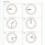 Telling Time Worksheets For 2nd Grade
