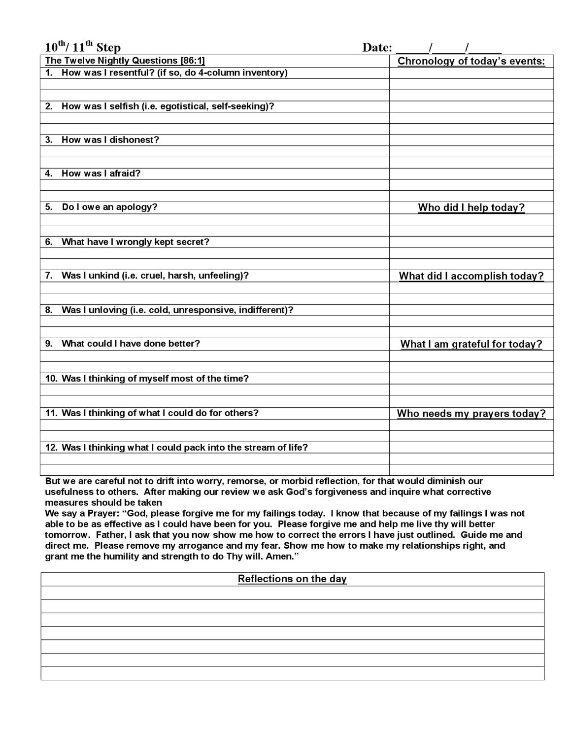 Tenth Step Inventory By Joe Adams Issuu